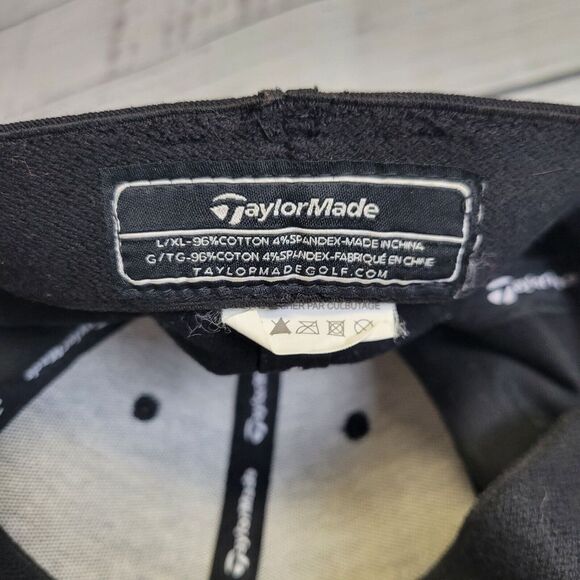 TaylorMade Golfing Golf Hat Cap RBZ R11S Stretch Flex Fit Black L/XL Adult Penta - Picture 4 of 7